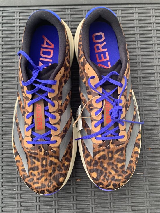Adidas Adizero Evo SL Leopard Print Running Shoes Men 10.5 Women 11.5 JS4493 main image 15
